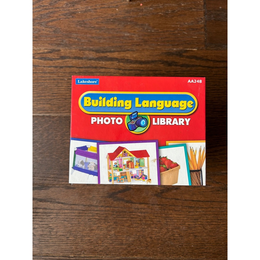 Lakeshore Building Language Photo Library AA248 Flash Cards Vocabulary Set Kids